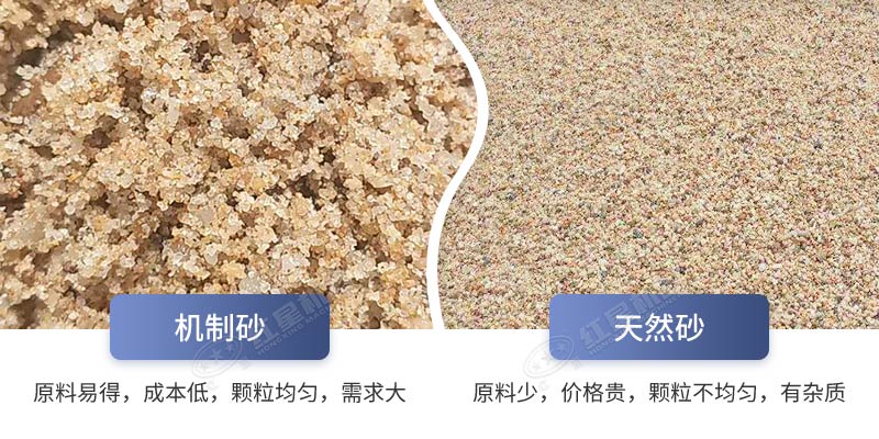 人工機制砂粒型優(yōu)美、粒度均勻